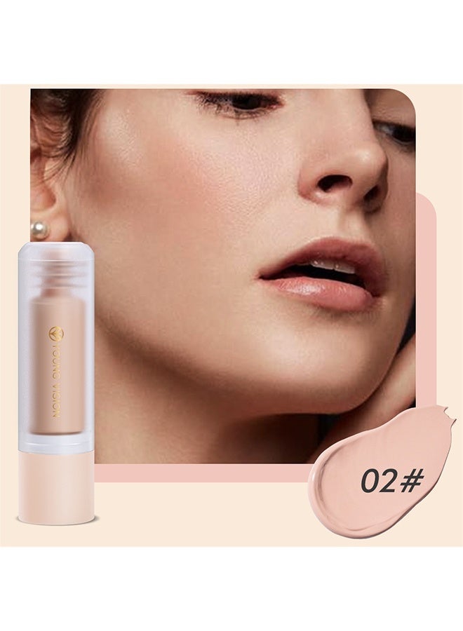 يونج فيجن كريم أساس سائل طويل الأمد، كريم أساس سائل مائي - تغطية كاملة، مكياج خفيف الوزن للبشرة الدهنية والمختلطة، لمسة نهائية طبيعية غير لامعة، مقاومة للماء ومقاومة للعرق #02 - Image 3